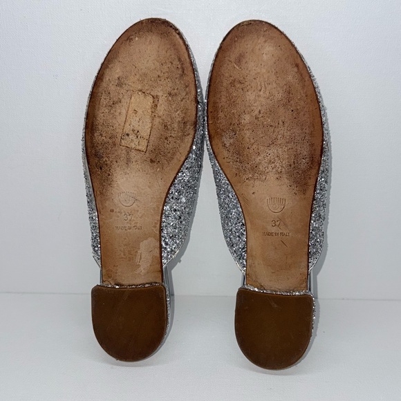 Chiara Ferragni beaded flirting eyes glitter mule 37 EU - Picture 7 of 8